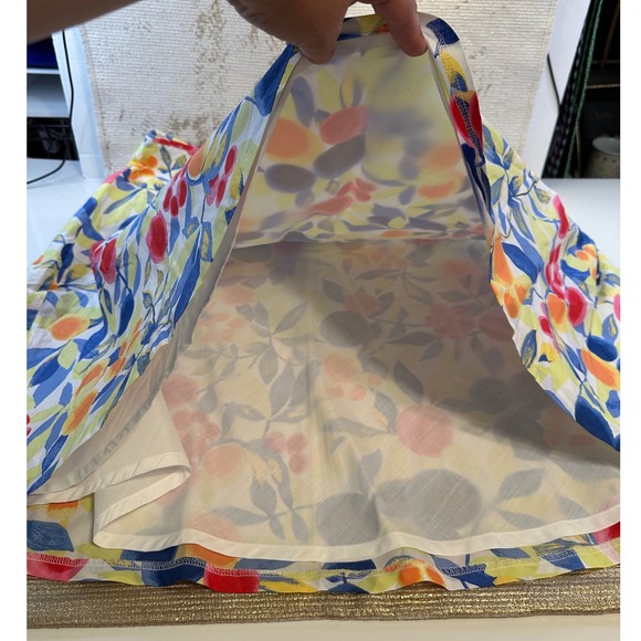 TALBOTS Woman White, Pink, Green, Orange & Blue A-Line Skirt NWT | Size 20W - Picture 6 of 11